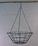 Wire Hanging Basket 14" Flat Bottom 24/pack